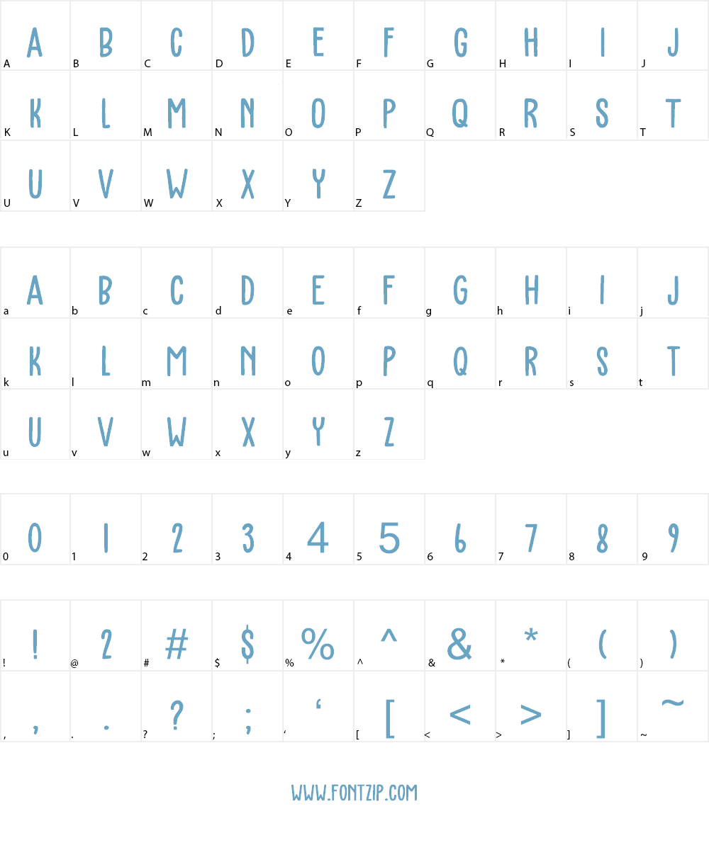 Bearskin DEMO Font Character